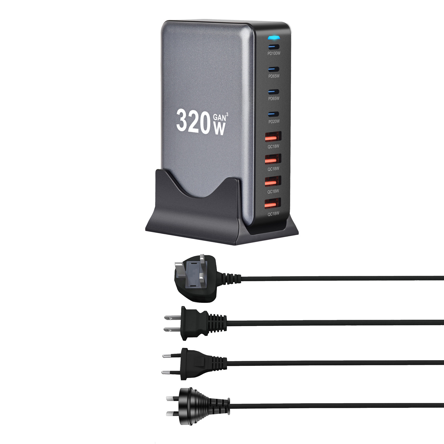 Tower Desktop Charger 320W GaN